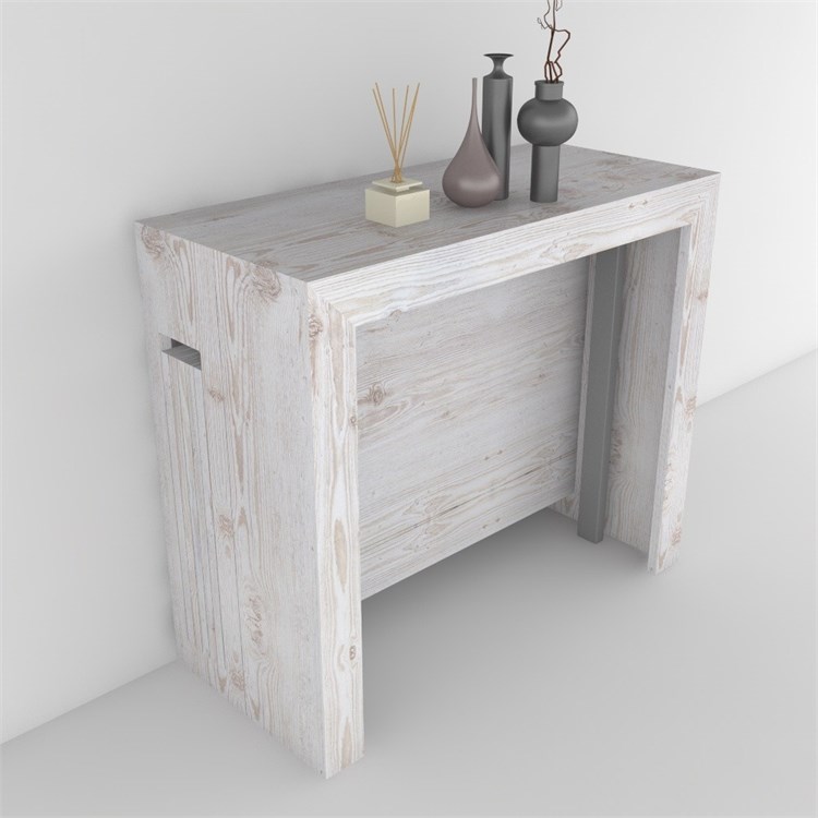 Consolle allungabile Mercurio con porta prolunghe in Consolle