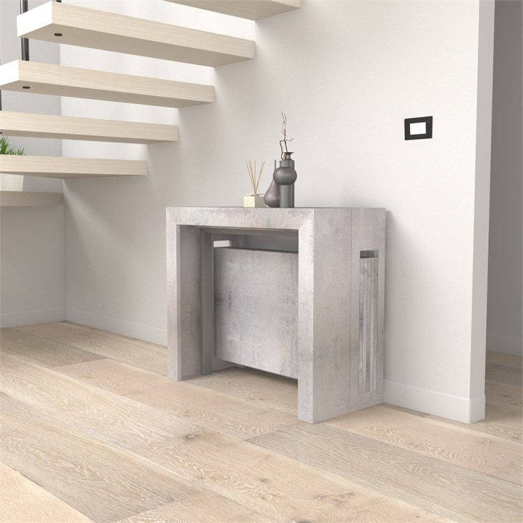 Consolle allungabile Mercurio con porta prolunghe in Consolle