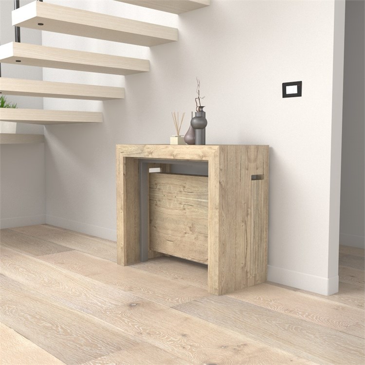 Consolle allungabile Mercurio con porta prolunghe in Consolle