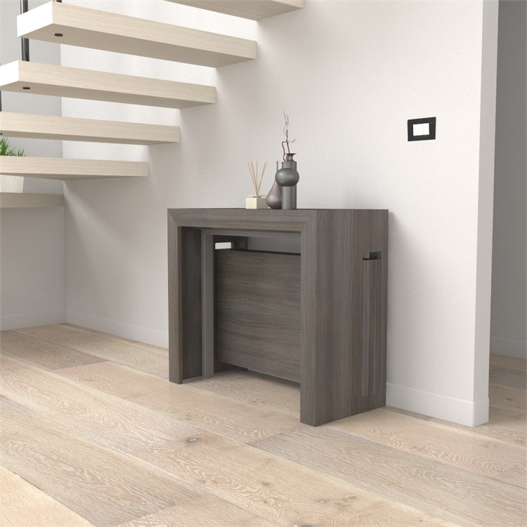 Consolle allungabile Mercurio con porta prolunghe in Consolle