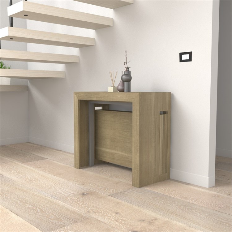 Consolle allungabile Mercurio con porta prolunghe in Consolle