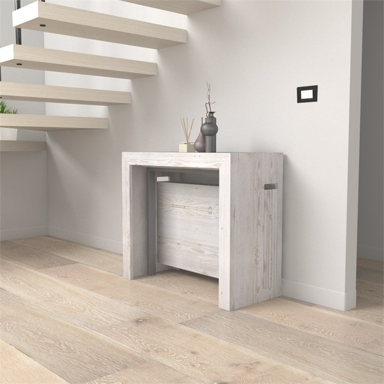 Consolle allungabile Mercurio con porta prolunghe in Consolle