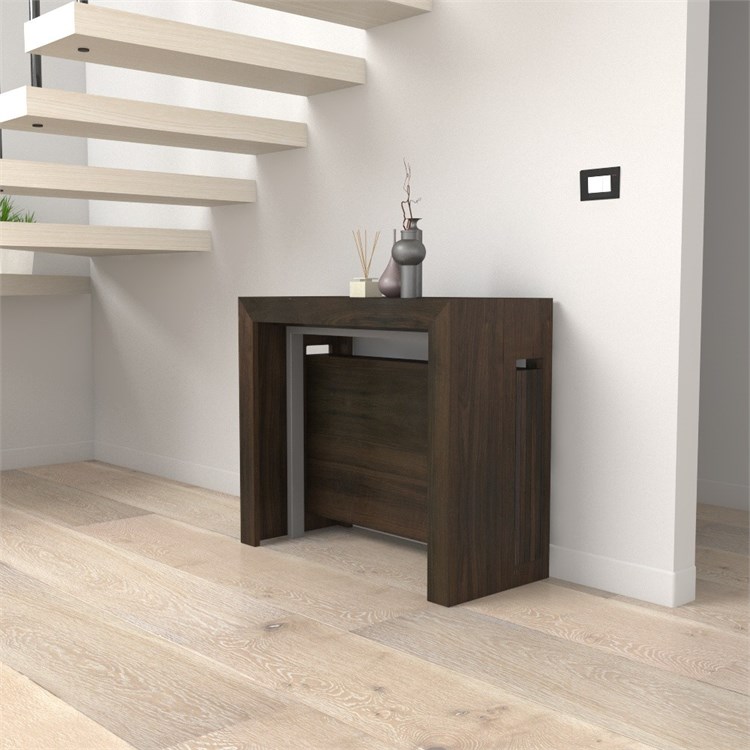 Consolle allungabile Mercurio con porta prolunghe in Consolle