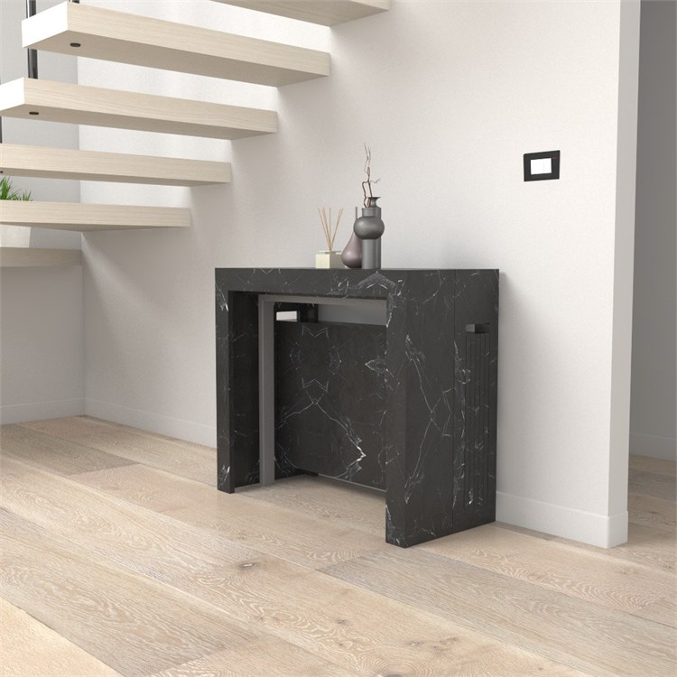 Consolle allungabile Mercurio con porta prolunghe in Consolle