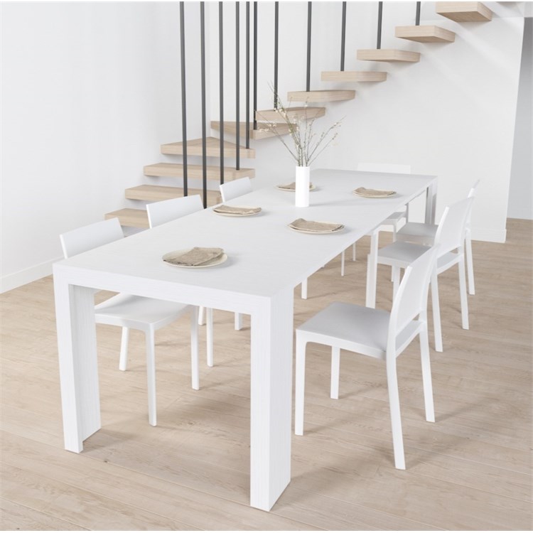 Consolle allungabile Mercurio con porta prolunghe in Consolle