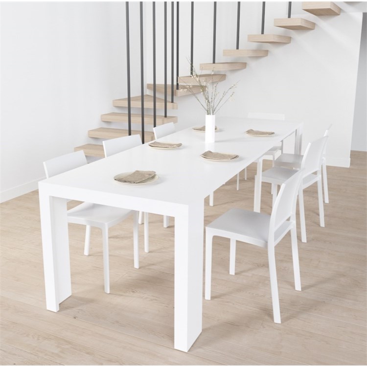 Consolle allungabile Mercurio con porta prolunghe in Consolle