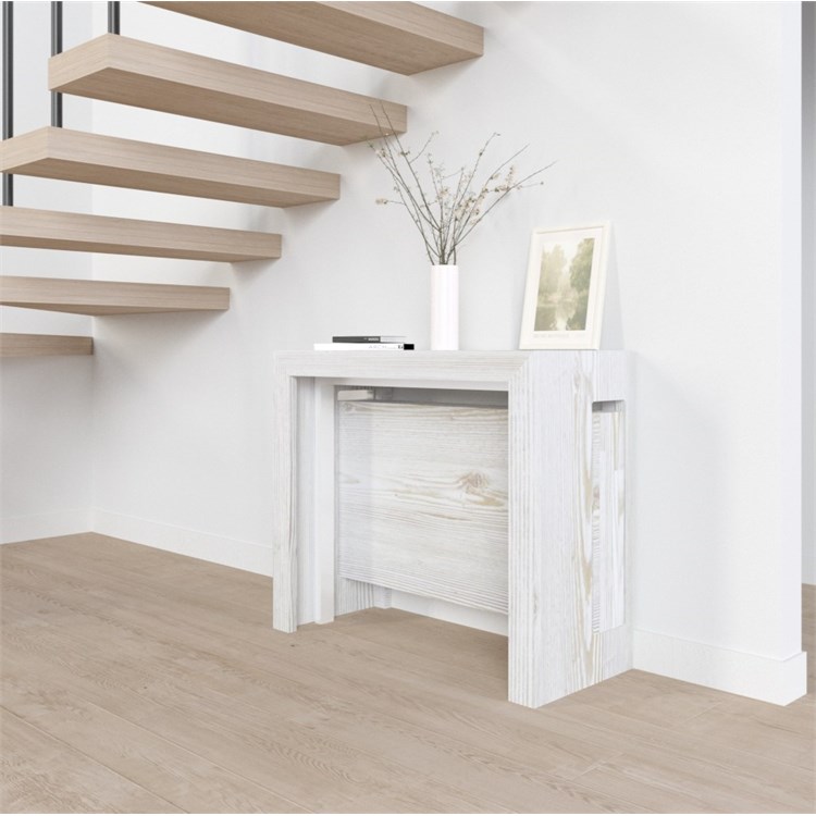 Consolle allungabile Mercurio con porta prolunghe in Consolle