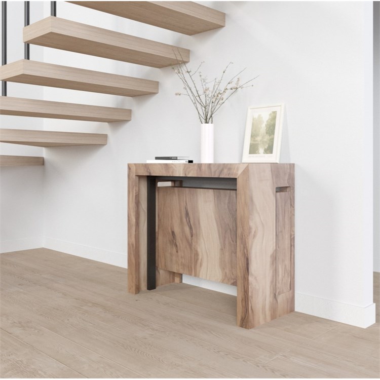 Consolle allungabile Mercurio con porta prolunghe in Consolle