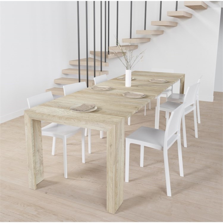 Consolle allungabile Mercurio con porta prolunghe in Consolle