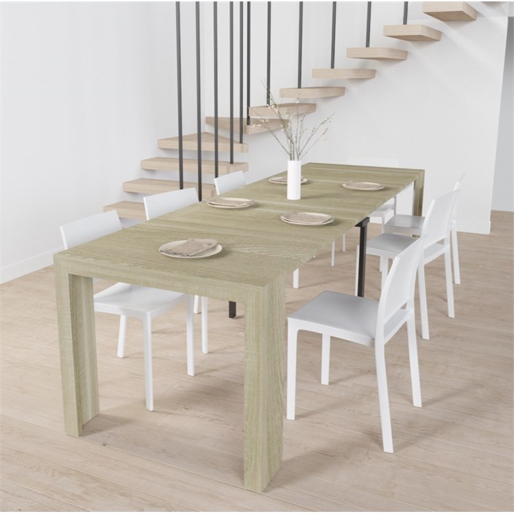 Consolle allungabile Mercurio con porta prolunghe in Consolle