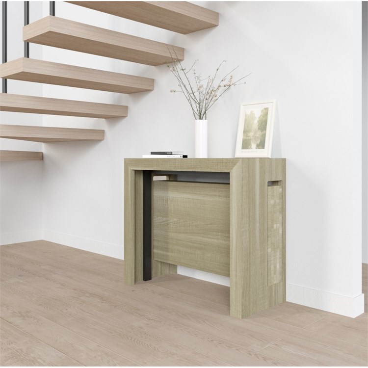 Consolle allungabile Mercurio con porta prolunghe in Consolle