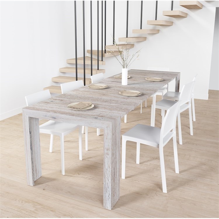 Consolle allungabile Mercurio con porta prolunghe in Consolle