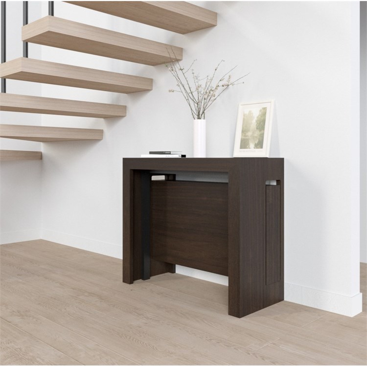 Consolle allungabile Mercurio con porta prolunghe in Consolle