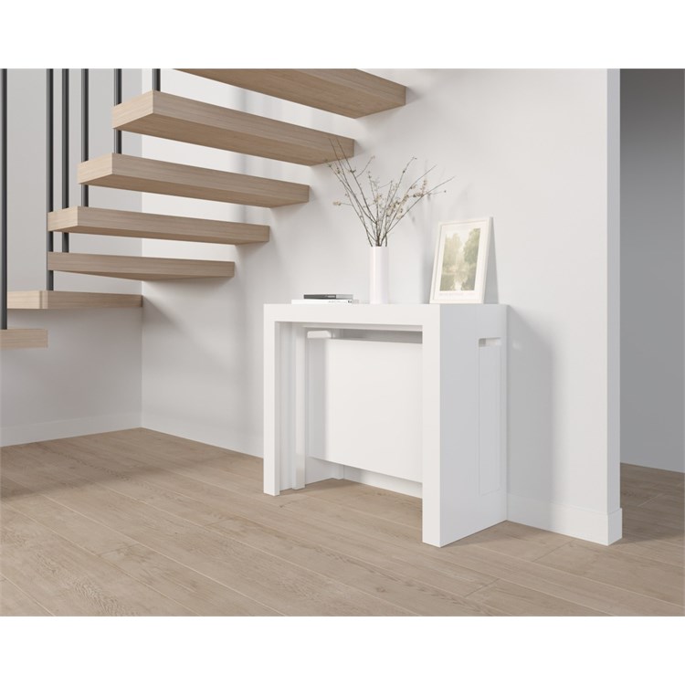 Consolle allungabile Mercurio con porta prolunghe in Consolle