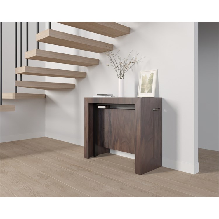 Consolle allungabile Mercurio con porta prolunghe in Consolle