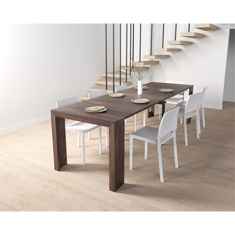 Consolle allungabile Mercurio con porta prolunghe in Consolle