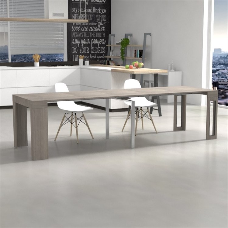 Consolle allungabile Mercurio con porta prolunghe in Consolle