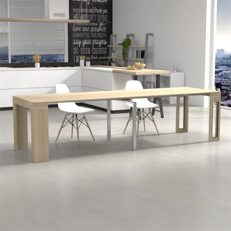 Consolle allungabile Mercurio con porta prolunghe in Consolle