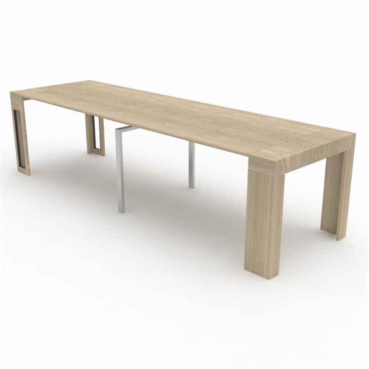 Consolle allungabile Mercurio con porta prolunghe in Consolle