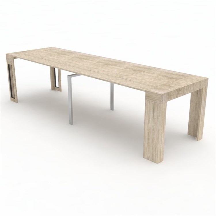 Consolle allungabile Mercurio con porta prolunghe in Consolle