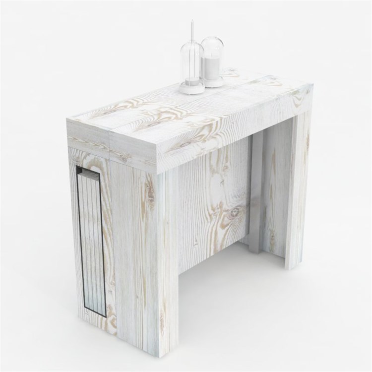 Consolle allungabile Mercurio con porta prolunghe in Consolle