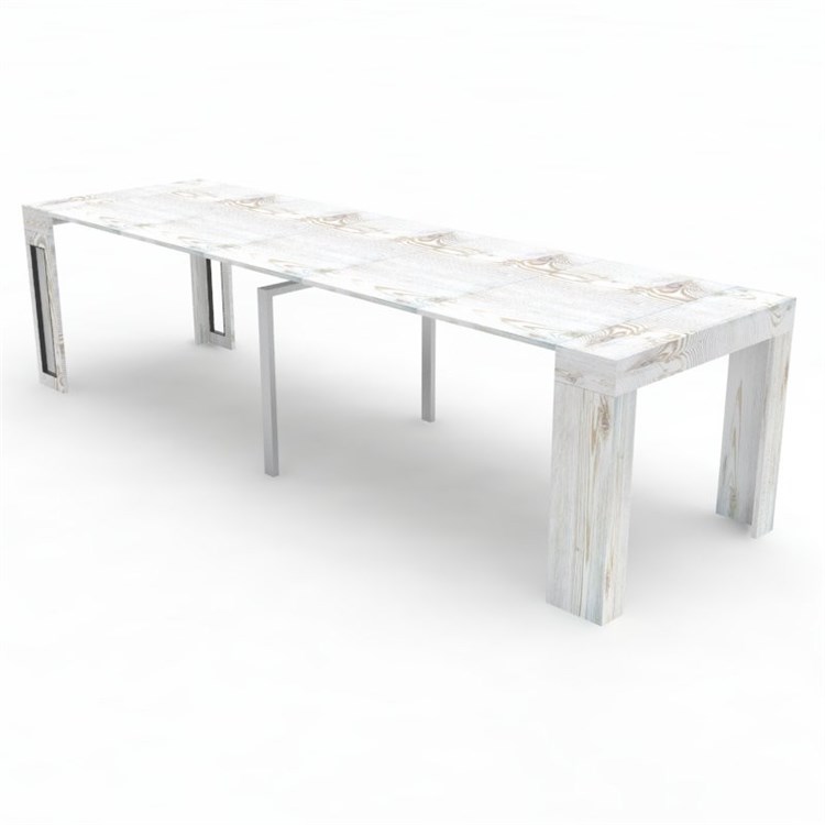 Consolle allungabile Mercurio con porta prolunghe in Consolle