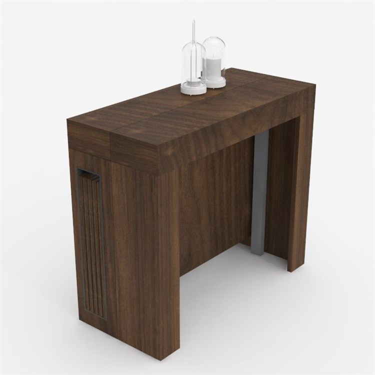 Consolle allungabile Mercurio con porta prolunghe in Consolle