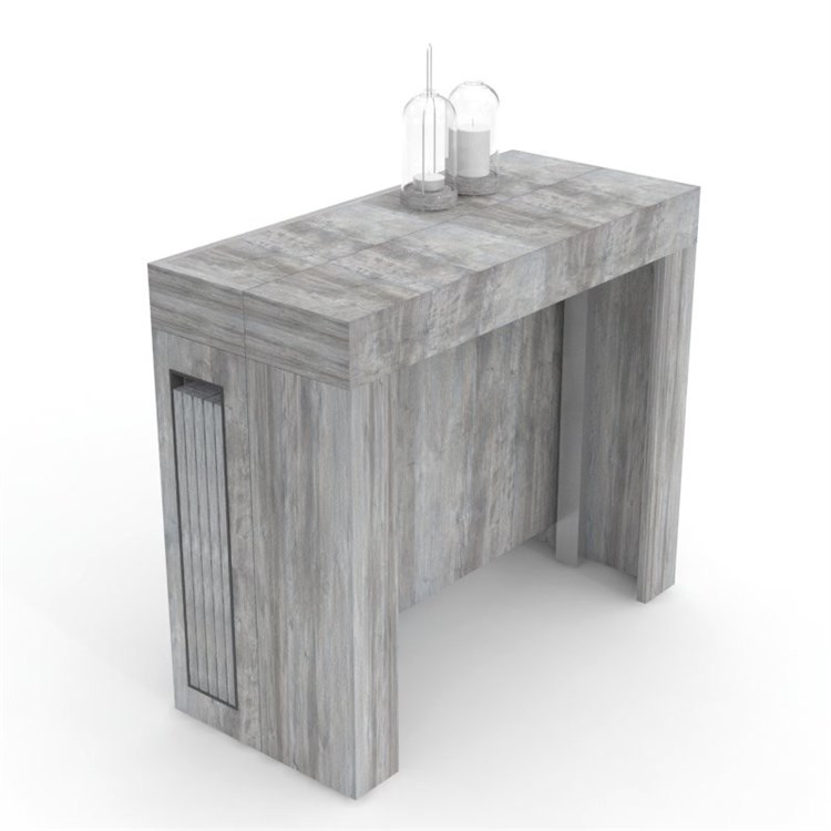 Consolle allungabile Mercurio con porta prolunghe in Consolle