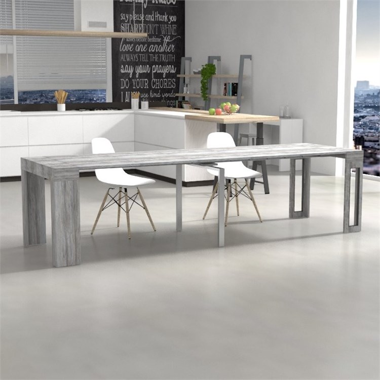 Consolle allungabile Mercurio con porta prolunghe in Consolle