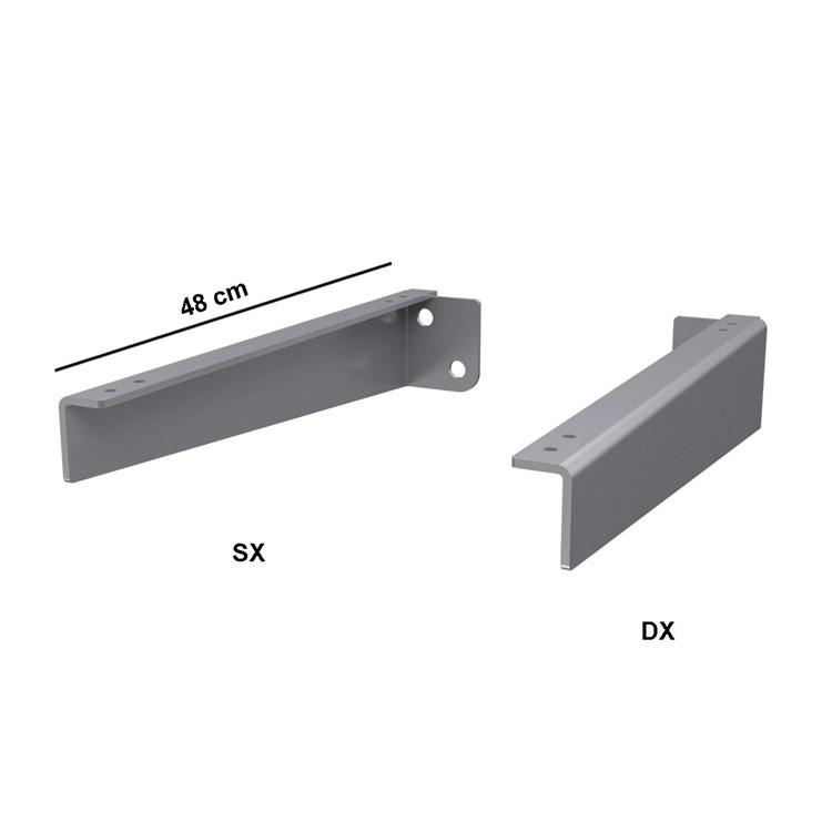 Invisible Shelf Brackets for wash basin shelf in Bathroom furniture