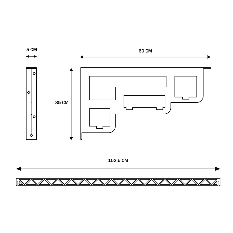 Hanger rods for store