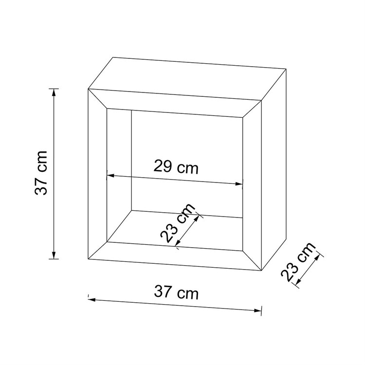 Wall Cubes Thickness 4 cm in Shelf brackets and Supports