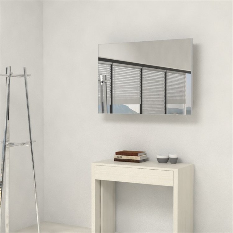 Miroir avec porte-extensions pour console extensible in 