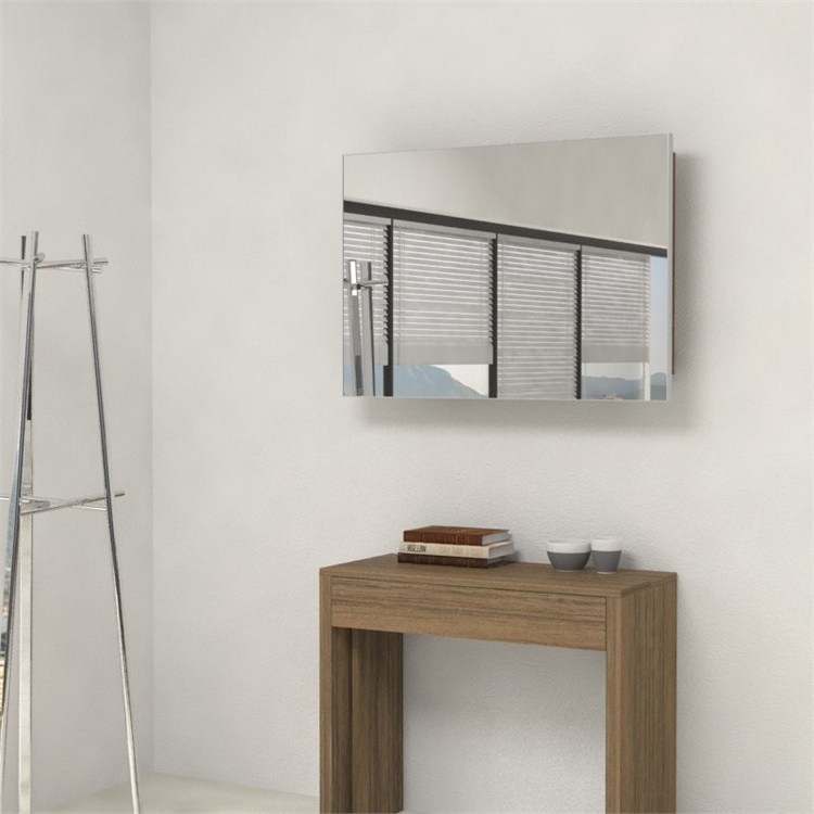 Mirror with extensions-rack for extendable console in 