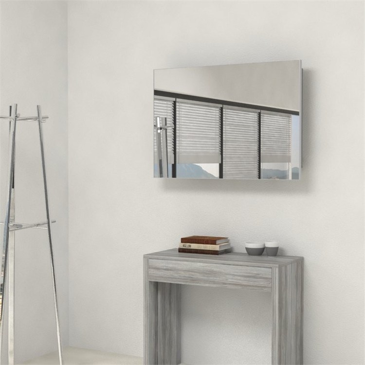 Miroir avec porte-extensions pour console extensible in 