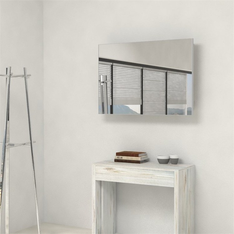 Miroir avec porte-extensions pour console extensible in 