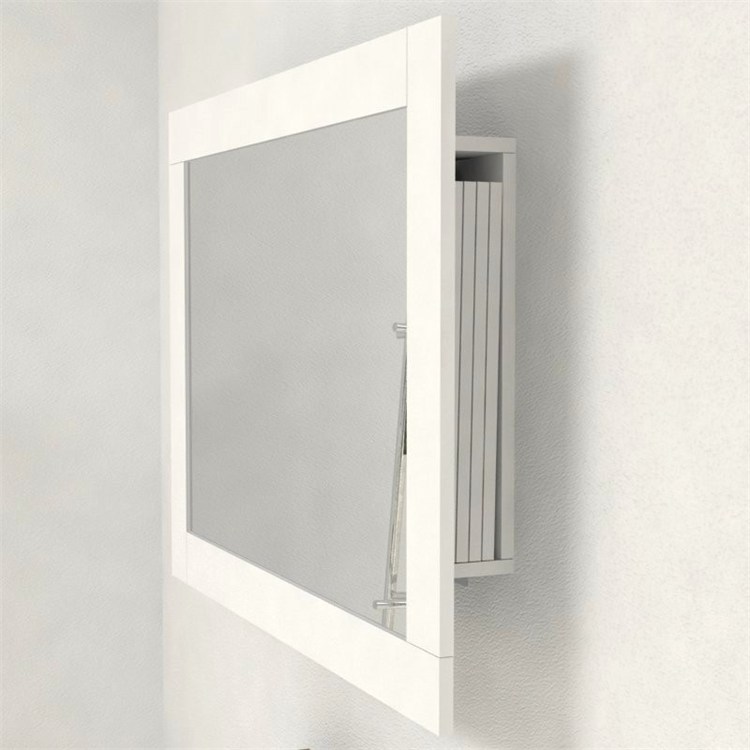 Mirror wooden frame with extensions-rack for console in 