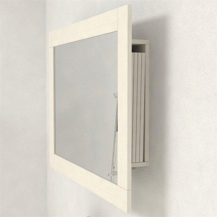 Miroir cadre avec porte-extensions pour console extensible in 
