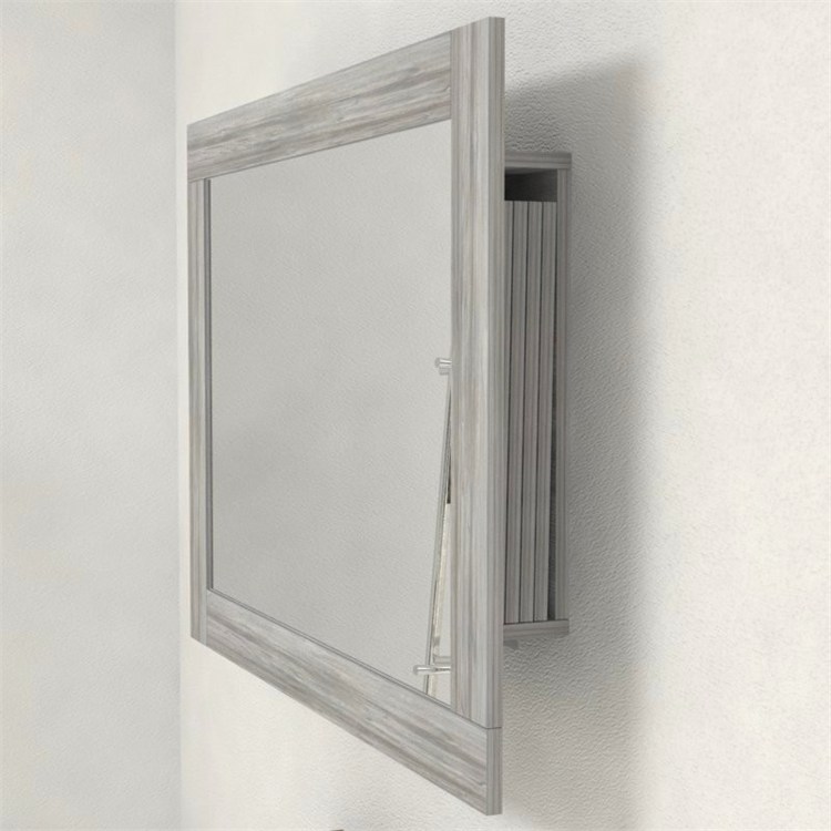 Mirror wooden frame with extensions-rack for console in 