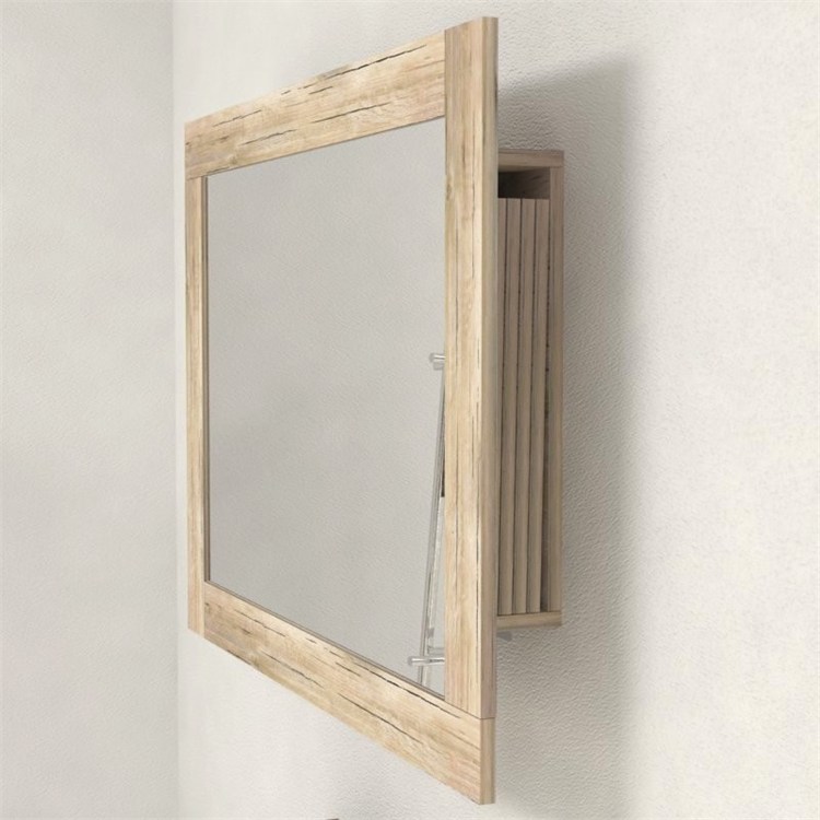 Miroir cadre avec porte-extensions pour console extensible in 