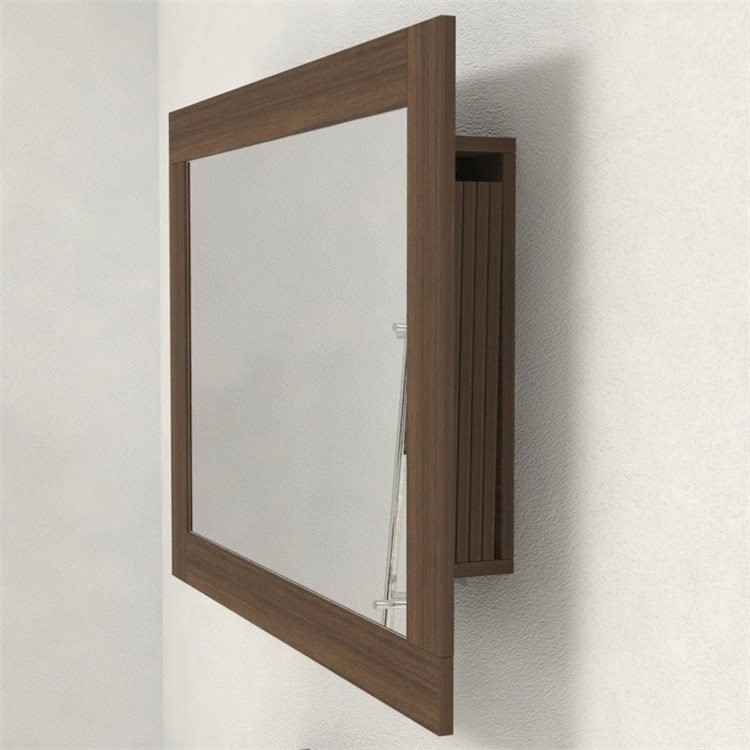 Mirror wooden frame with extensions-rack for console in 