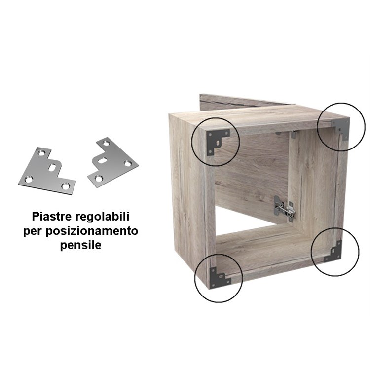 Cubi da parete con anta in Complementi d'arredo