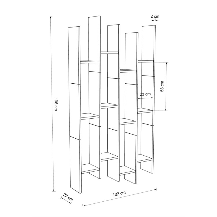 Etagère en bois Ashley