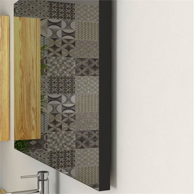 Black edge Mirrors for bathroom and home in Shelf brackets and Supports