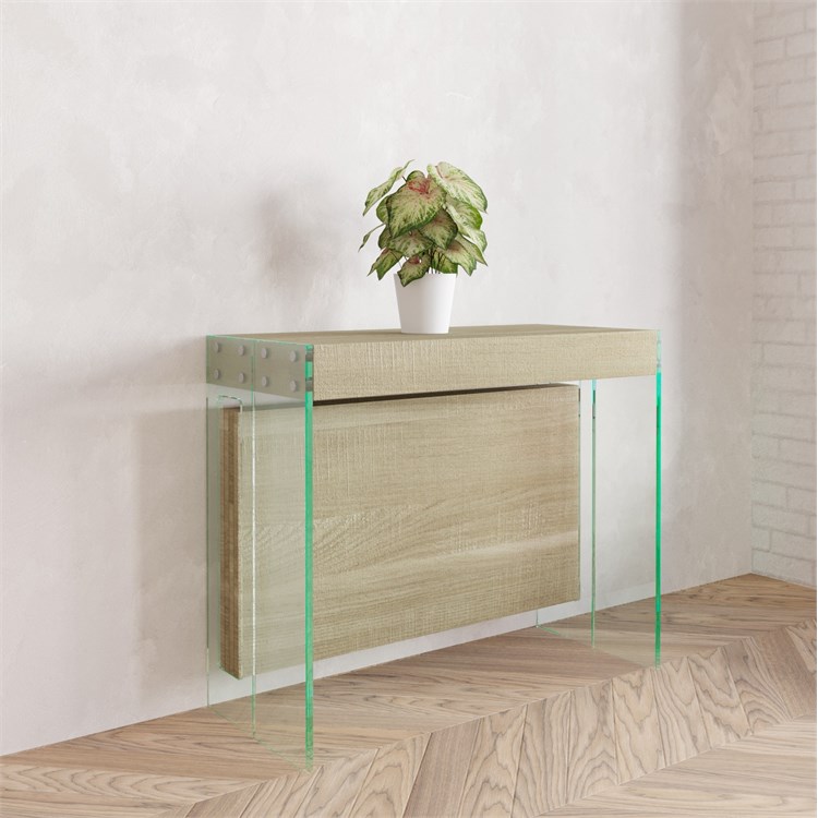 Extensible console Crystal with extensions-rack in Consolle