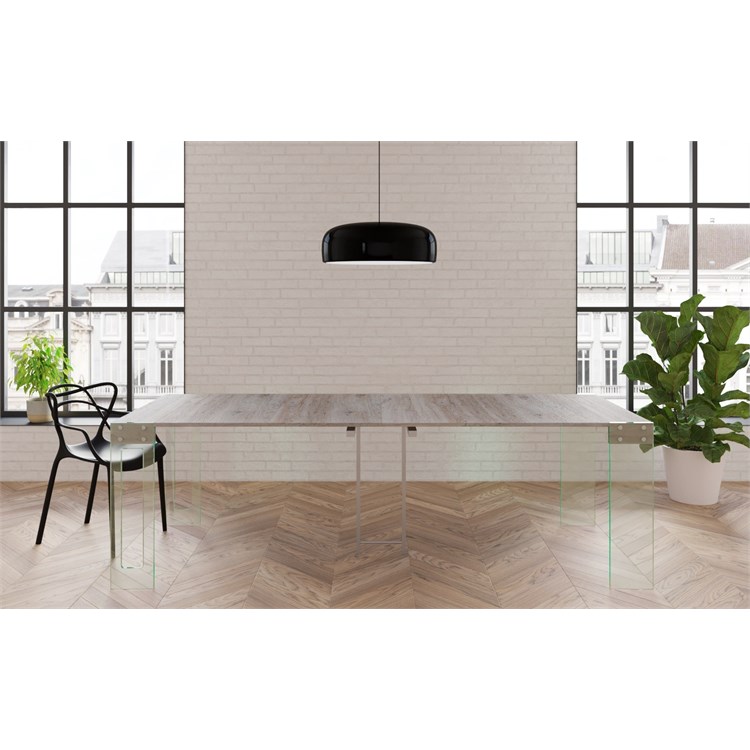 Extensible console Crystal with extensions-rack in Consolle