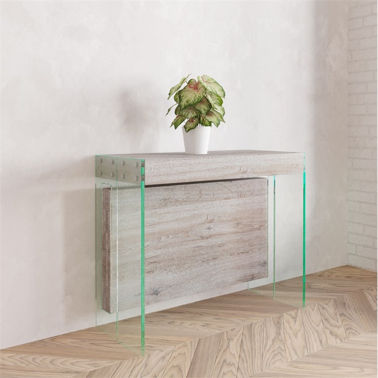 Extensible console Crystal with extensions-rack in Consolle