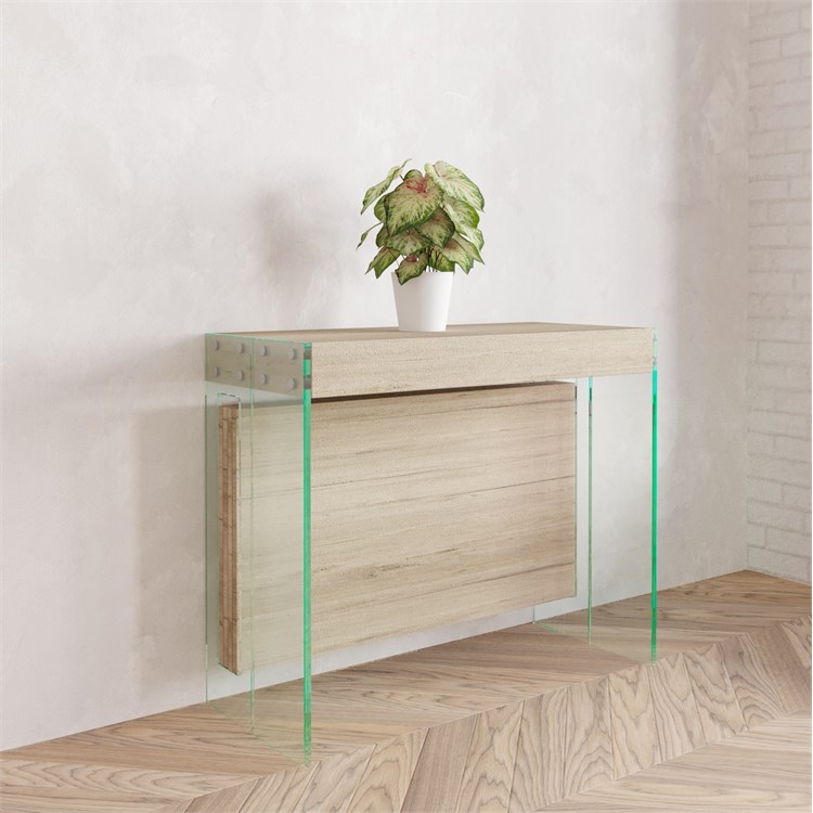 Extensible console Crystal with extensions-rack in Consolle