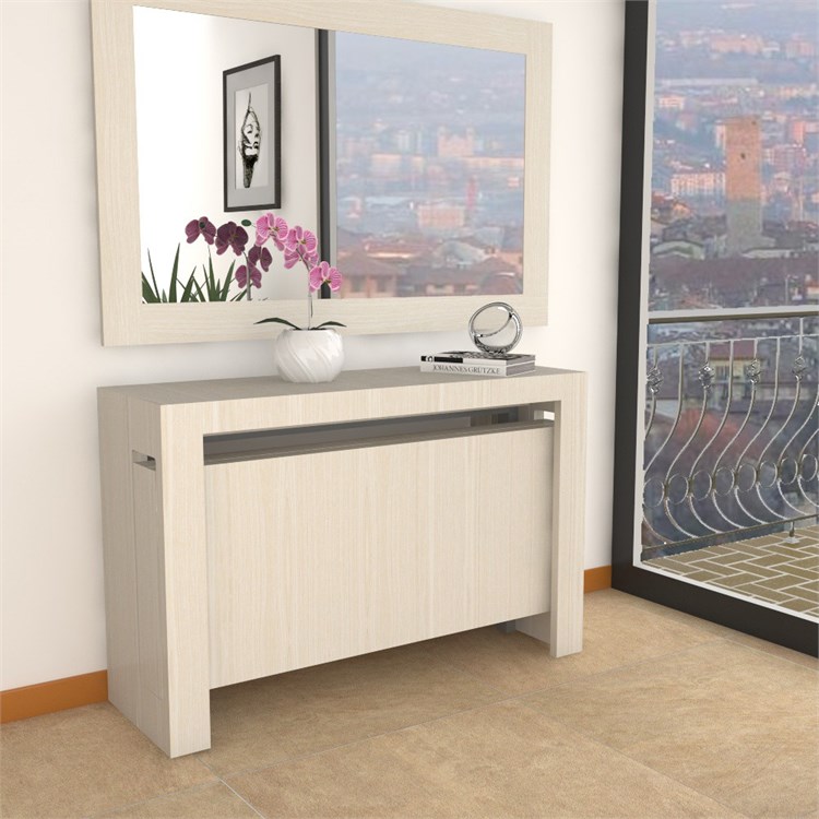 Extensible console Mercurio XXL with extensions-rack in Consolle