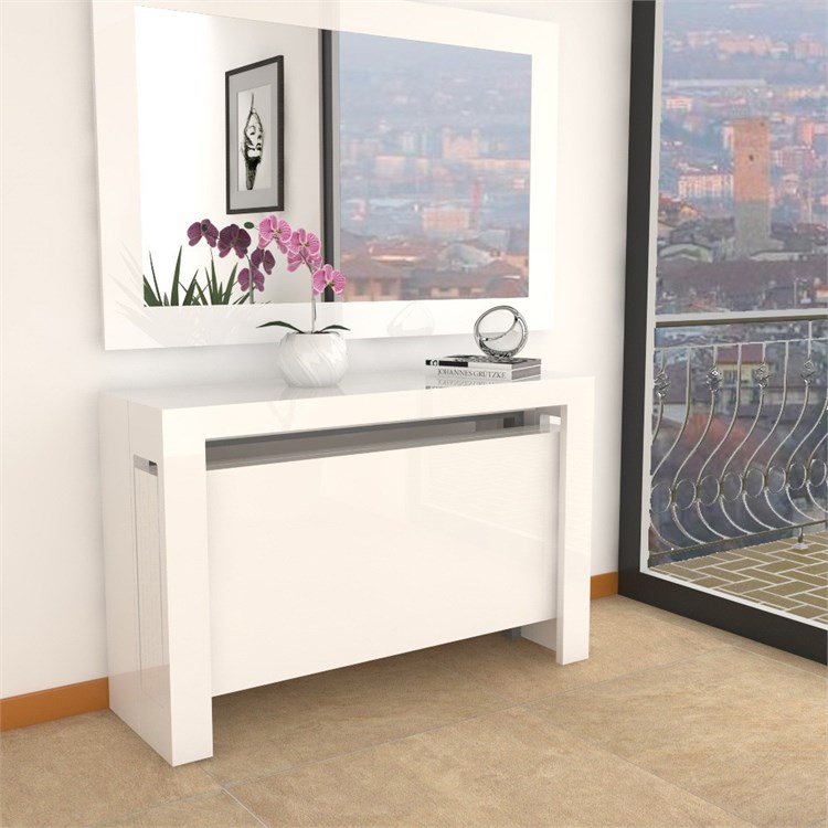 Extensible console Mercurio XXL with extensions-rack in Consolle